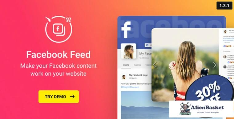 68079  WordPress Facebook Plugin v1.3.1 - Facebook Feed Widget