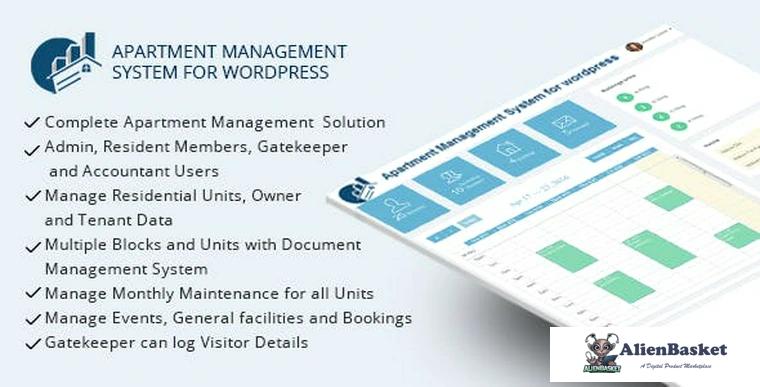 75140  WPAMS v17.0 - Apartment Management System for wordpress