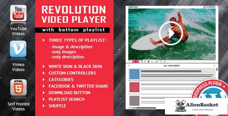 70016  Revolution Video Player With Bottom Playlist v1.7.1