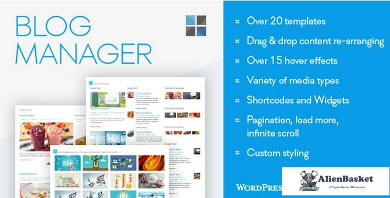 71627  Blog Manager for WordPress v1.25