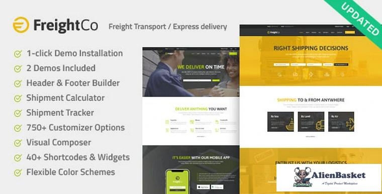 84073  FreightCo v1.1.2 - Transportation & Warehousing Theme