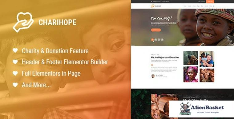 91060  Charihope v1.1.2 - Charity and Donation WordPress Theme