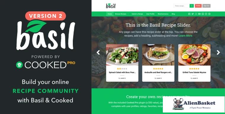 81570  Basil Recipes v2.0.3 - A Recipe-Powered WordPress Theme