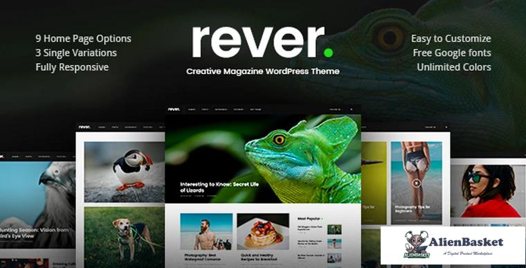 73674  Rever v1.0.3 - Clean and Simple WordPress Theme