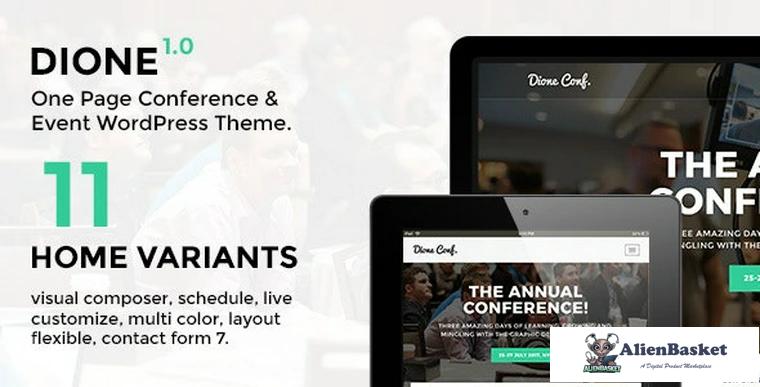 90799  Dione v1.2.2 - Conference & Event WordPress Theme