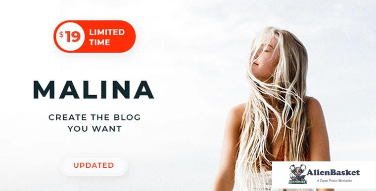 81797  Malina v1.7.1 - Personal WordPress Blog Theme