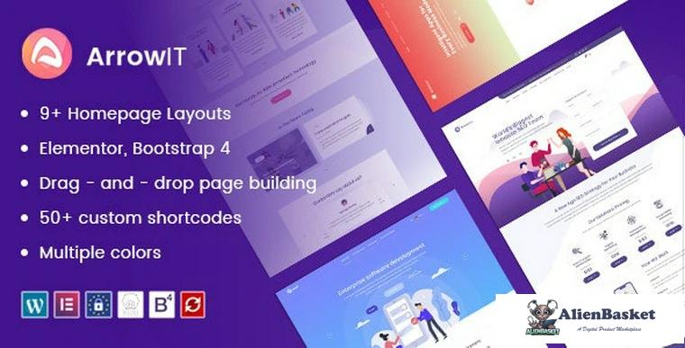 83900  ArrowIT v1.2.4 - Technology, Digital Transformation WordPress Theme