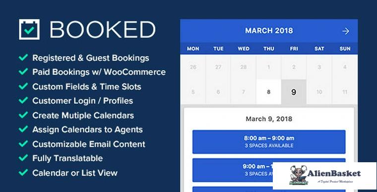 87074  Booked v2.3.5 - Appointment Booking for WordPress