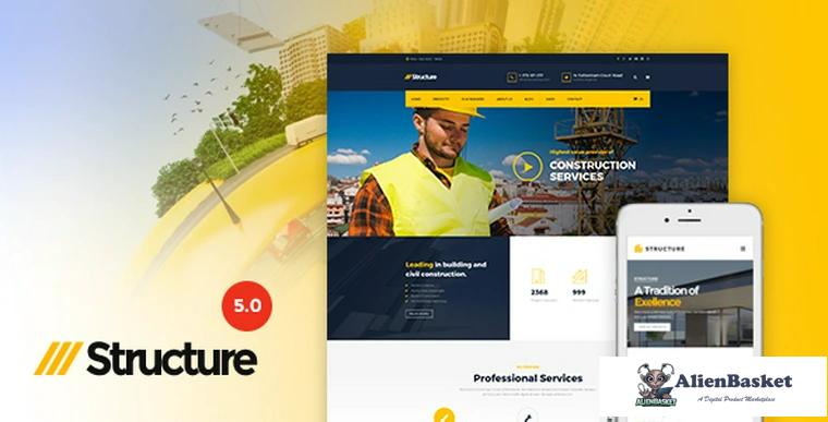 70891  Structure v5.7.1 - Construction WordPress Theme