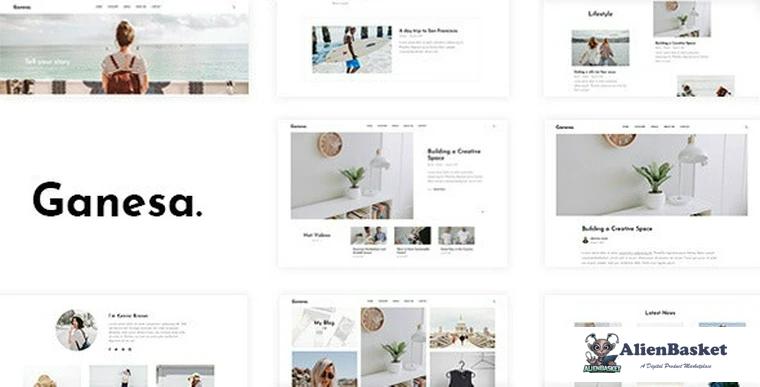 78540  Ganesa v1.0.3 - Minimal WordPress Personal Blog Theme