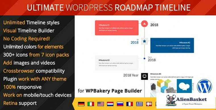 83658  Ultimate Roadmap Timeline v1.0.1 - Responsive WordPress Timeline plugin