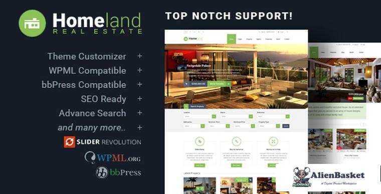 83204  Homeland v3.3.1 - Responsive Real Estate Theme