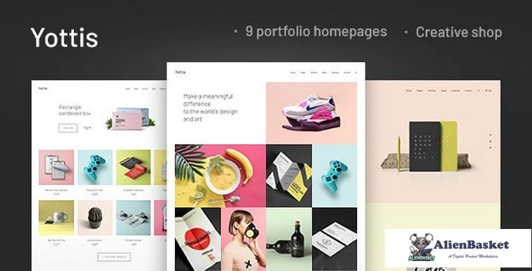 92717  Yottis v1.0.8 - Personal Creative Portfolio WordPress Theme + Store