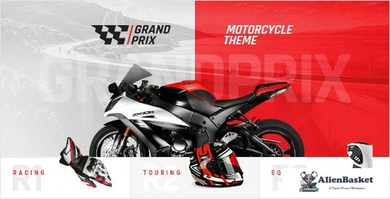 85526  GrandPrix v1.2.1 - Motorcycle WordPress Theme