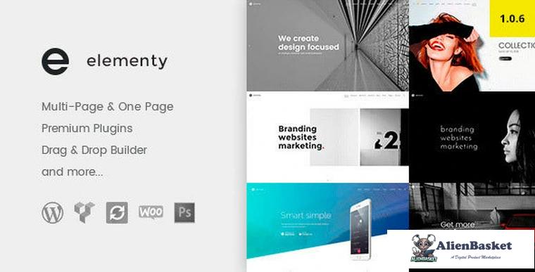 91356  Elementy v1.1 - Multipurpose One & Multi Page WordPress Theme