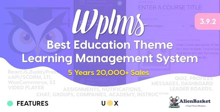 76296  WPLMS v3.9.3.2 - Learning Management System for WordPress