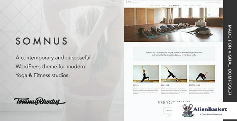 68362  Somnus v1.0.5 - Yoga & Fitness Studio WordPress Theme