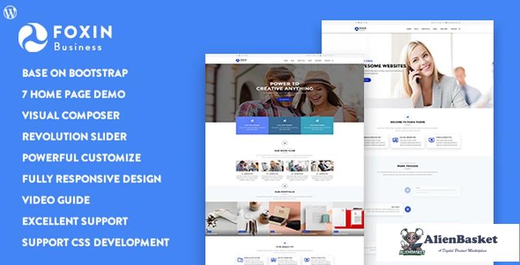 85214  Foxin v1.1.1 - Responsive Business WordPress Theme