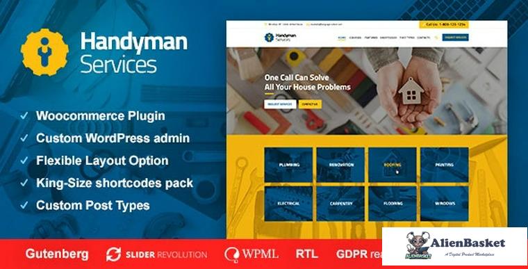 77530  Handyman Services v1.0.8 - Construction & Renovation WordPress Theme