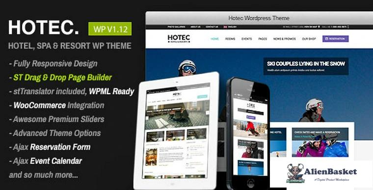 72970  Hotec v2.5 - Responsive Hotel, Spa & Resort WP Theme