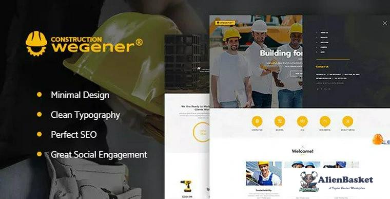 74169  Wegener v1.1 - Construction & Engineering WordPress Theme