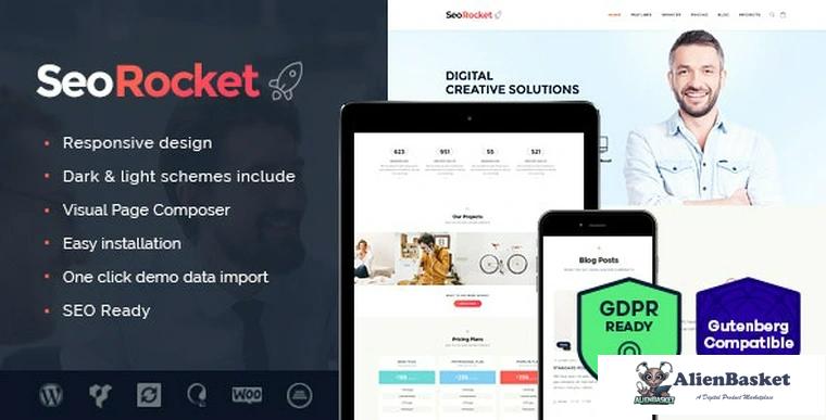 79116  Seo Rocket v1.3 - Advertising & Marketing WordPress Theme