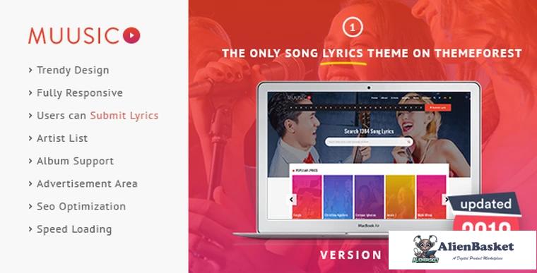 92134  Muusico v2.9.8.1 - Song Lyrics WordPress Theme