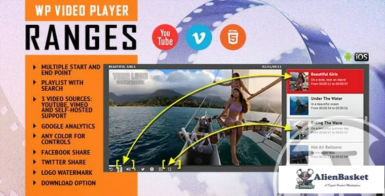 83424  RANGES v1.0.0 - Video Player With Multiple Start and End Points - WordPress Plugin