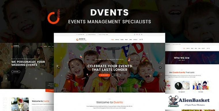 92731  Dvents v1.2.7 - Events Management Companies and Agencies WordPress Theme