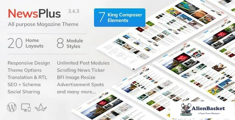 81559  NewsPlus v3.8.0 - News and Magazine WordPress theme