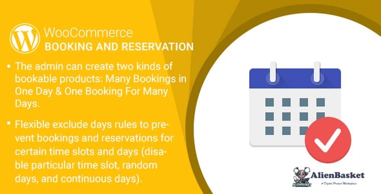 71446  Booking And Reservation Plugin for WooCommerce v1.0