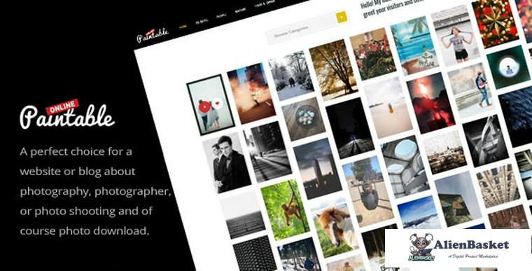 70314  Paintable v1.4 - Photography and Blog / Photos Download Theme