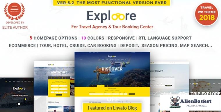 71757  EXPLOORE v5.2 - Tour Booking Travel WordPress Theme