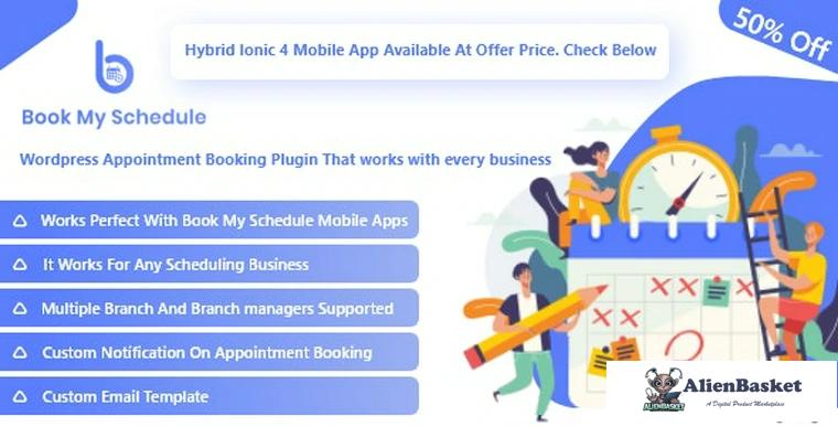 81646  BookMySchedule v1.0 - Appointment Booking and Scheduling Wordpress Plugin with Mobile Apps