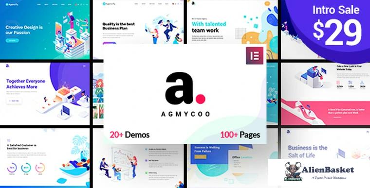 90839  Agmycoo v2.3 - Isometric Creative Digital Agency