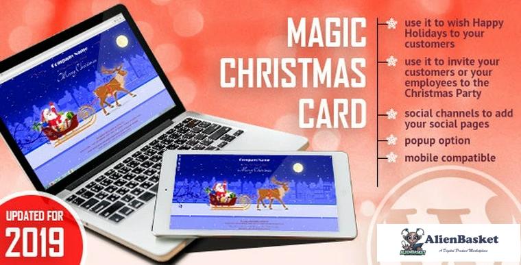 81411  Magic Christmas Card With Animation v1.0.1 - WordPress Plugin