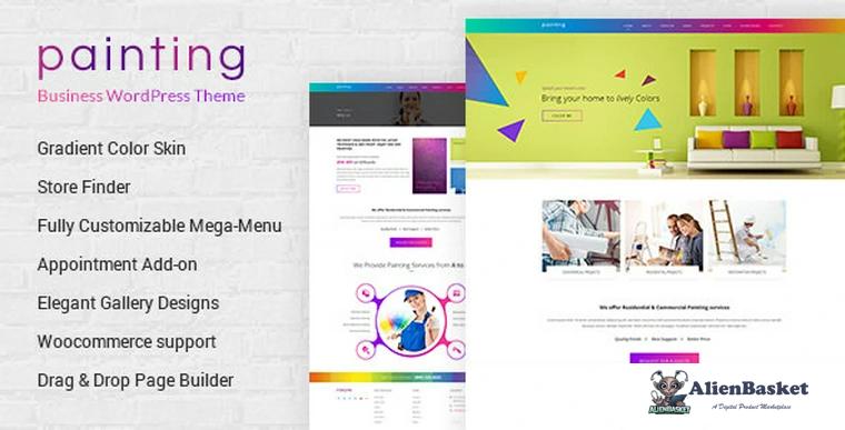 70627  Paint v1.5 - Painting Company WordPress Theme