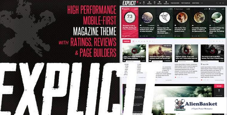 74876  Explicit v2.6 - High Performance Review/Magazine Theme