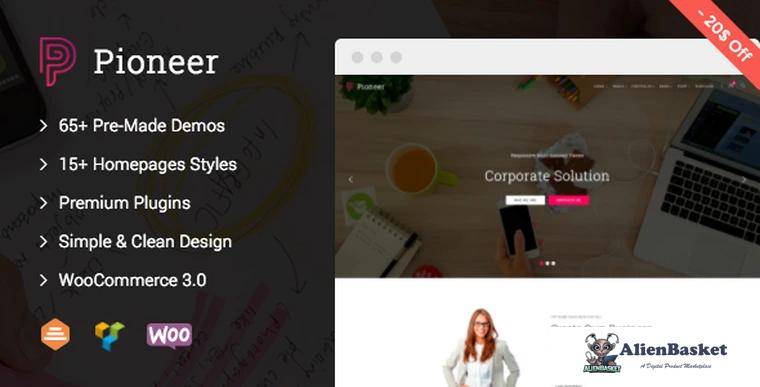 71100  Pioneer v1.0.5 - Multi-Concept Corporate WordPress Theme