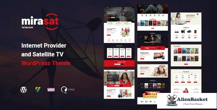 78622  Mirasat v1.0.2 - Internet Provider and Satellite TV WordPress Theme