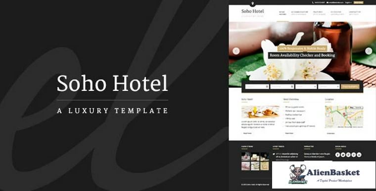 68262  Soho Hotel v2.1 - Responsive Hotel Booking WP Theme