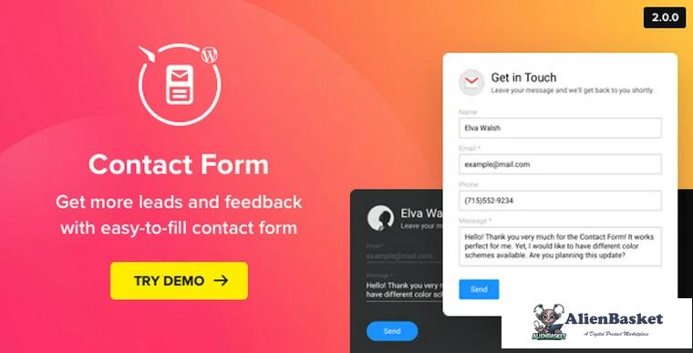 72339  Contact Us Form v2.0.0 - WordPress Contact Form Plugin