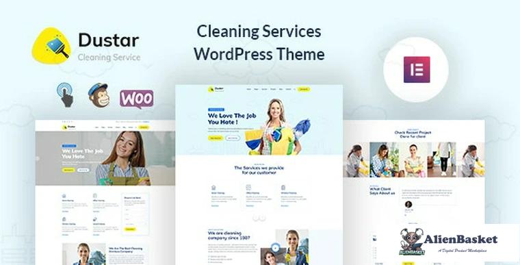 81979  Dustar v1.0.1 – Cleaning Services WordPress Theme