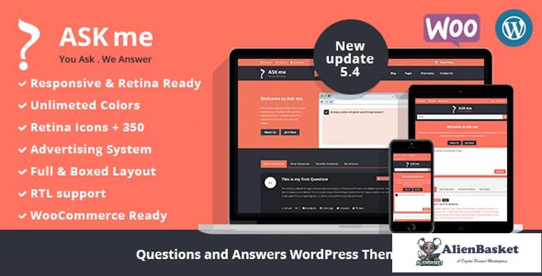 69260  Ask Me v5.4 - Responsive Questions & Answers WordPress