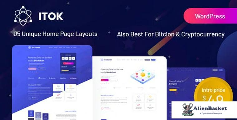 77626  ITok v1.1.8 - ICO and Cryptocurrency WordPress Theme