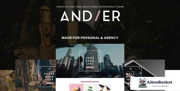 90863  Andier v1.2.2 - Responsive One & Multi Page Portfolio Theme