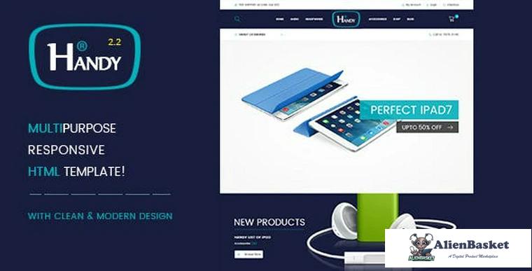 75260  Handy Shop v2.2 - Digital RTL WooComerce Theme