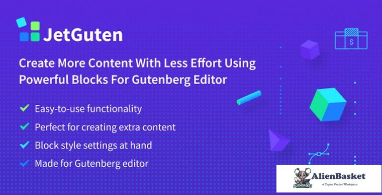 74362  JetGuten v1.1.2 - Blocks Set Addon for Gutenberg Editor