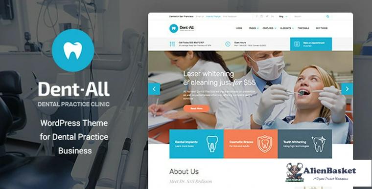 71034  Dent-All v1.9 - Dental Practice WordPress Theme