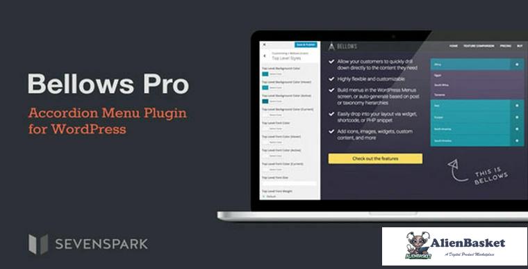 83190  Bellows Pro v1.2.1 - Accordion Menu Plugin for Wordpress